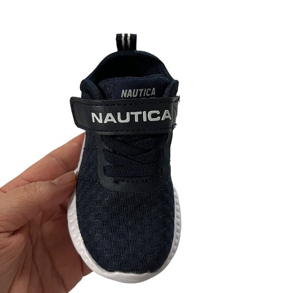 Nautica Baby Infant Boys Sneakers Size 5 Navy Blue Lightweight Comfortable Shoes - Picture 3 of 12